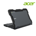 Black NutKase rugged shell case for Acer Spin 511 laptop, displayed in a closed position with the device partially visible, emphasizing sturdy protection and precise fit