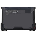 Bottom part of black NutKase case for Lenovo laptop shown on a white background, emphasizing ventilation and corner protection