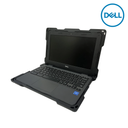 Black NutKase rugged shell case for Dell laptop, featuring reinforced air cell corners for impact protection, shown to emphasize full device coverage and durability