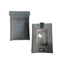 Grey NutKase cellphone locking pouch with secure flap and ID window