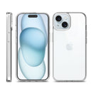 A clear plastic rugged case for phones, showcasing a design that supports easy asset tagging and scanning, with a visible Apple logo on the back.