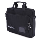 A black laptop carry bag with a NutKase brand logo, featuring a handle and a front pocket.