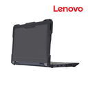 Lenovo 100e 4th Gen MediaTek laptop with NutKase protective case displayed on a white background, showcasing full device coverage