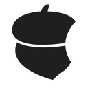 NutKase logo showing a stylized black acorn split into two segments.